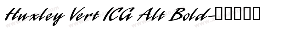 Huxley Vert ICG Alt Bold字体转换